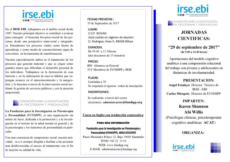 IRSE-EBI:  Jornadas Científicas y Taller de Supervisión