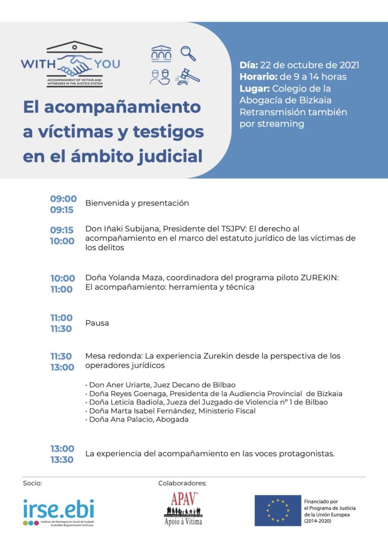 Jornada ‘El acompañamiento a víctimas y testigos en el ámbito judicial’